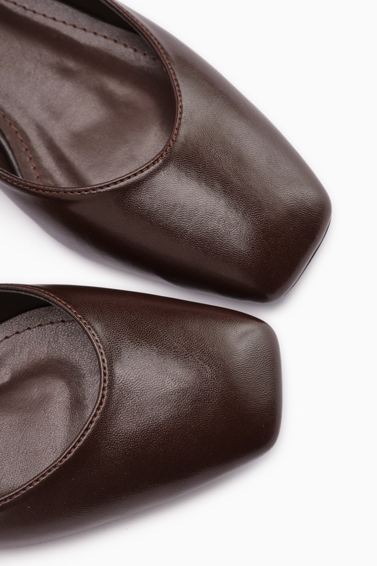 Yuphin Brown Low-Heeled Belted Women's High-Heeled Shoe