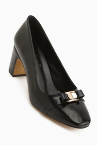 Lois Schwarze Schnalle Quadrat Zehen Damen Absatzschuhe