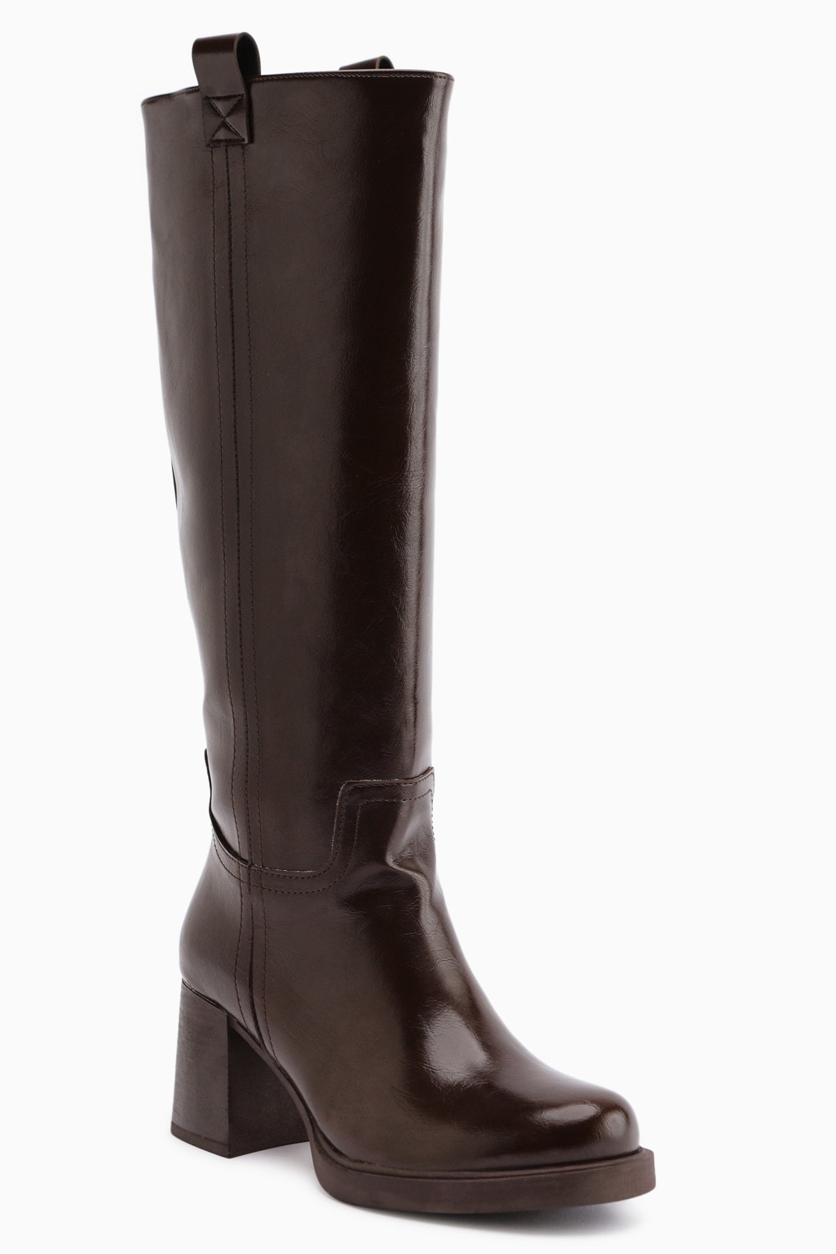 Celine Coffee Heeled Women's Boot