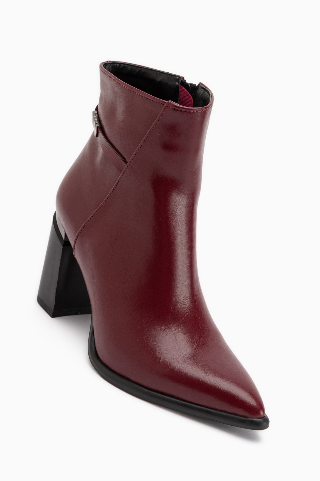 Lamia Bordeaux Schnallen Detail Damen Stiefel