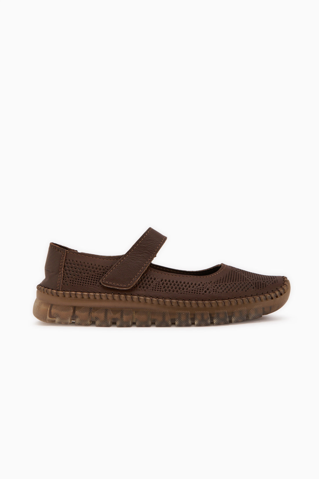 Echtes Leder Solvi Braun Damen Freizeitschuhe