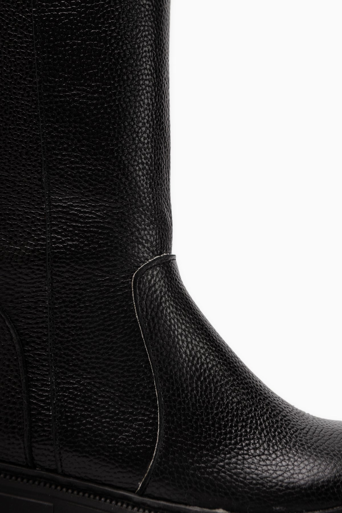 June Genuine Leather Black Women’s Boots
