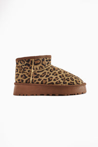 Lilly-Anne Braun Wildleder Mit Fell Futter Kurze Damen Stiefel