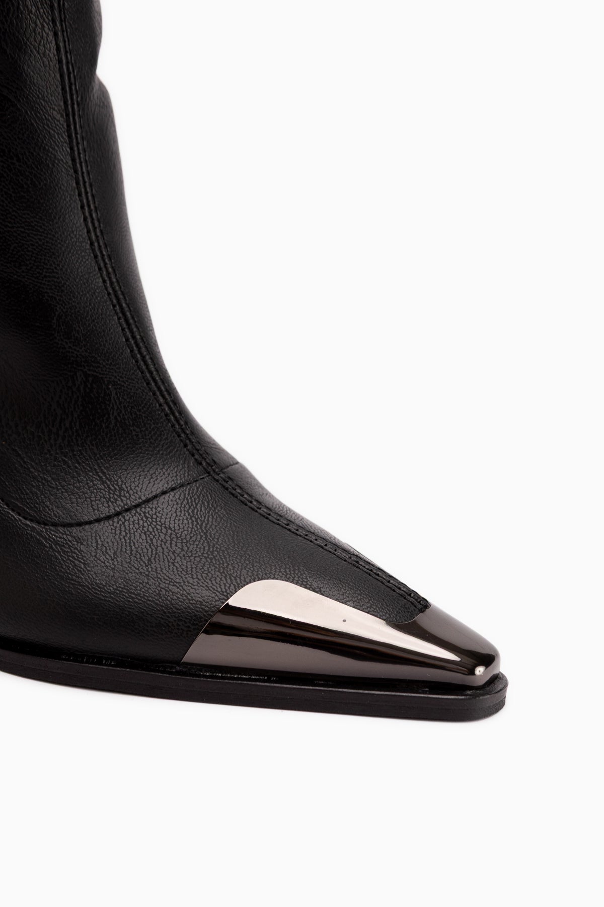 Gretta Schwarze Absatz-Stretch-Stiefel