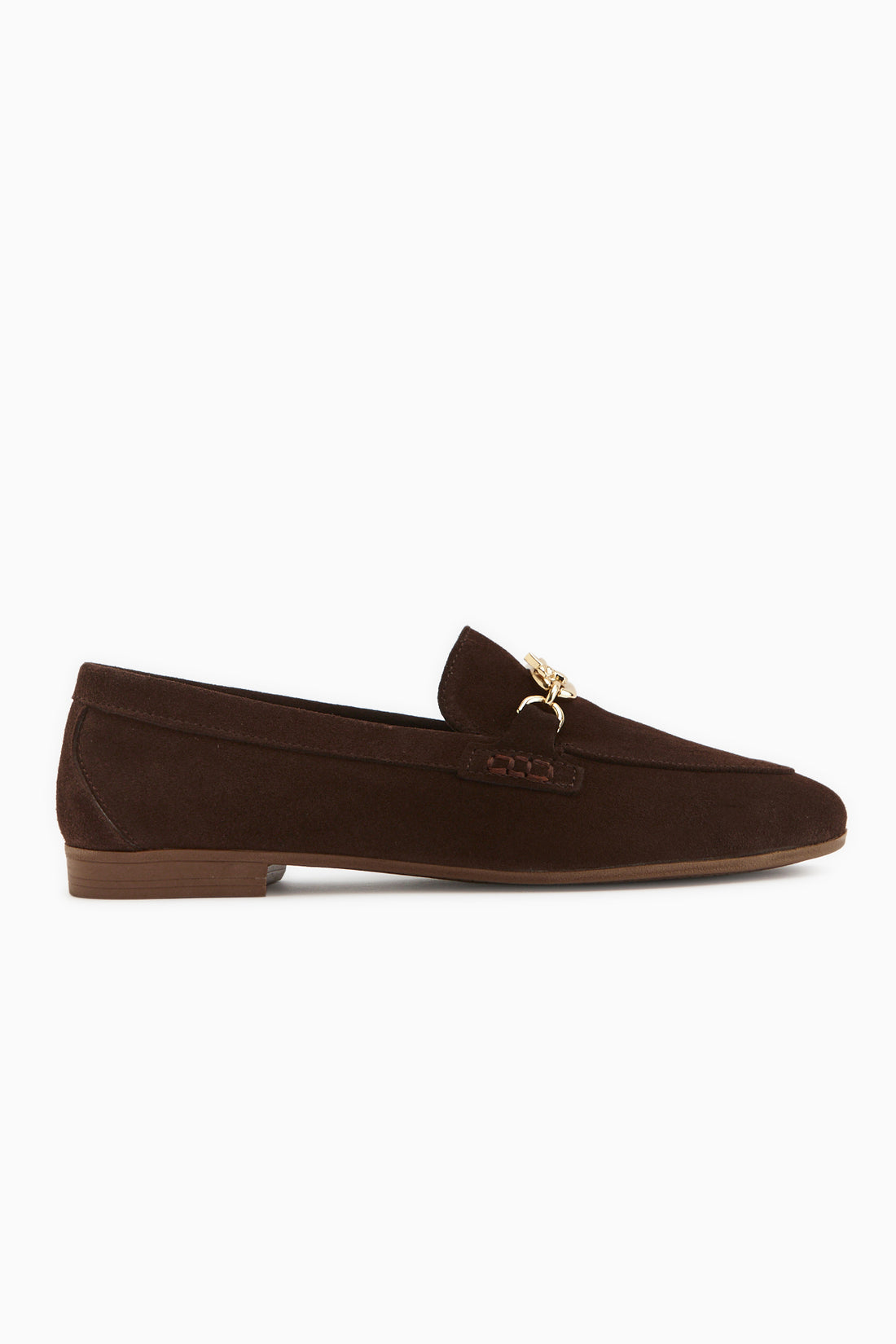Alessa Echtes Leder Braun Wildleder Schnalle Damen Loafer Alltag Mokassin Schuhe