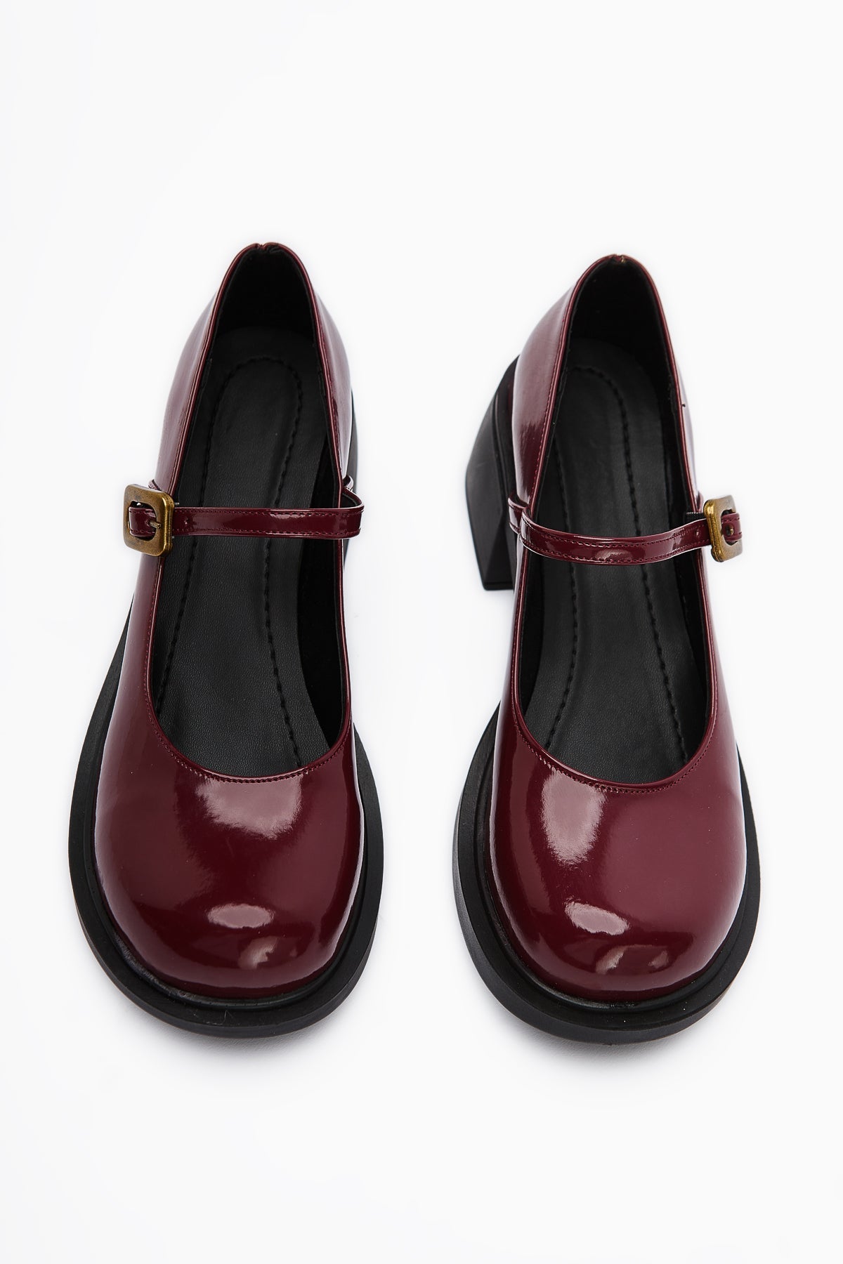 Mirka Damen Bordo Lackriemen Loafer