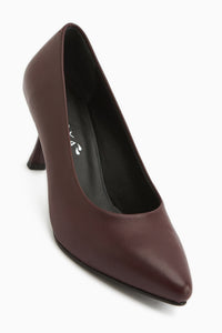 Kiara Echtes Leder Bordeaux Damen Absatzschuhe Stiletto