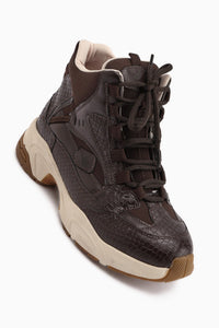 Nency – Braun Stiefelette mit Schnürung (Damen)