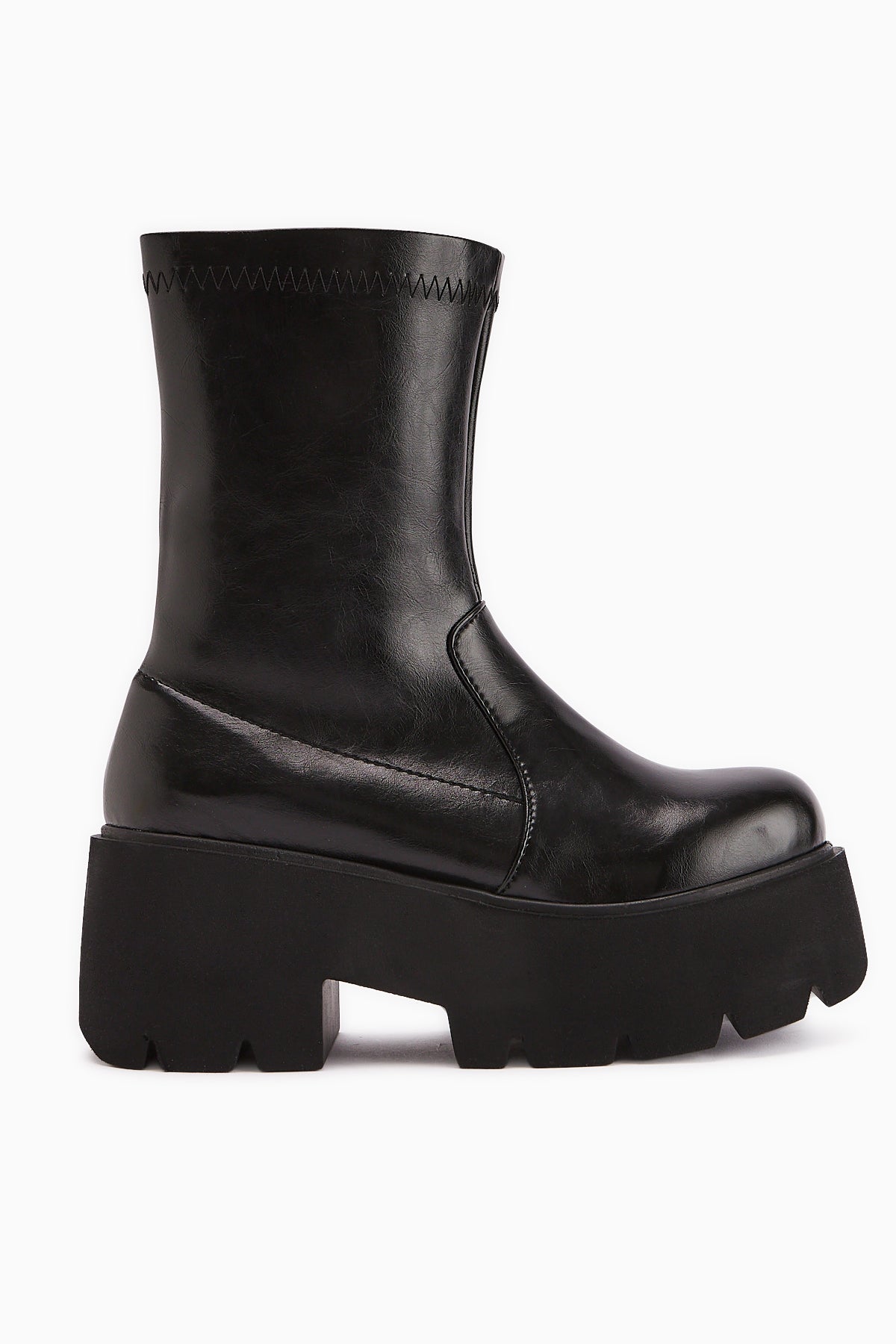 Marva Black Platform High Heel Women's Boot