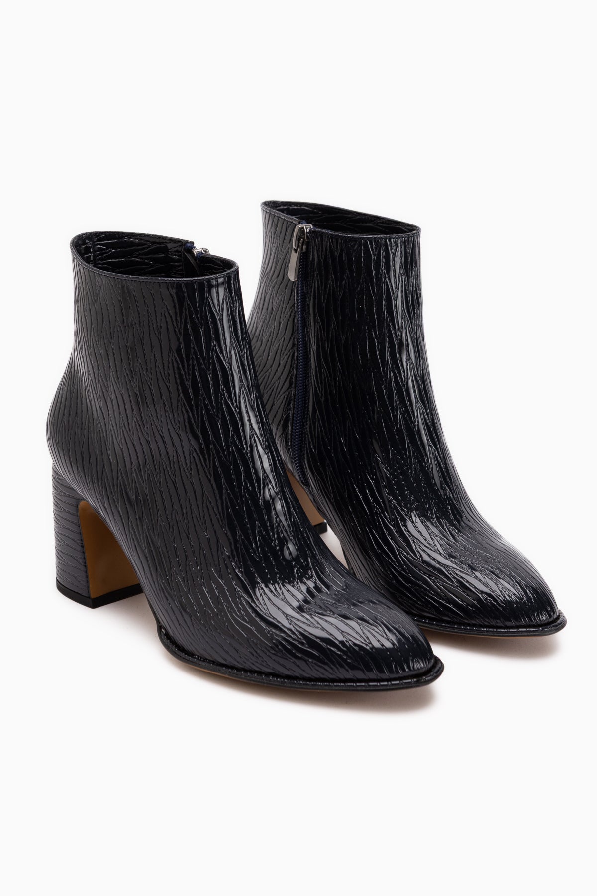 Teresa Navy Patterned Women’s Boots