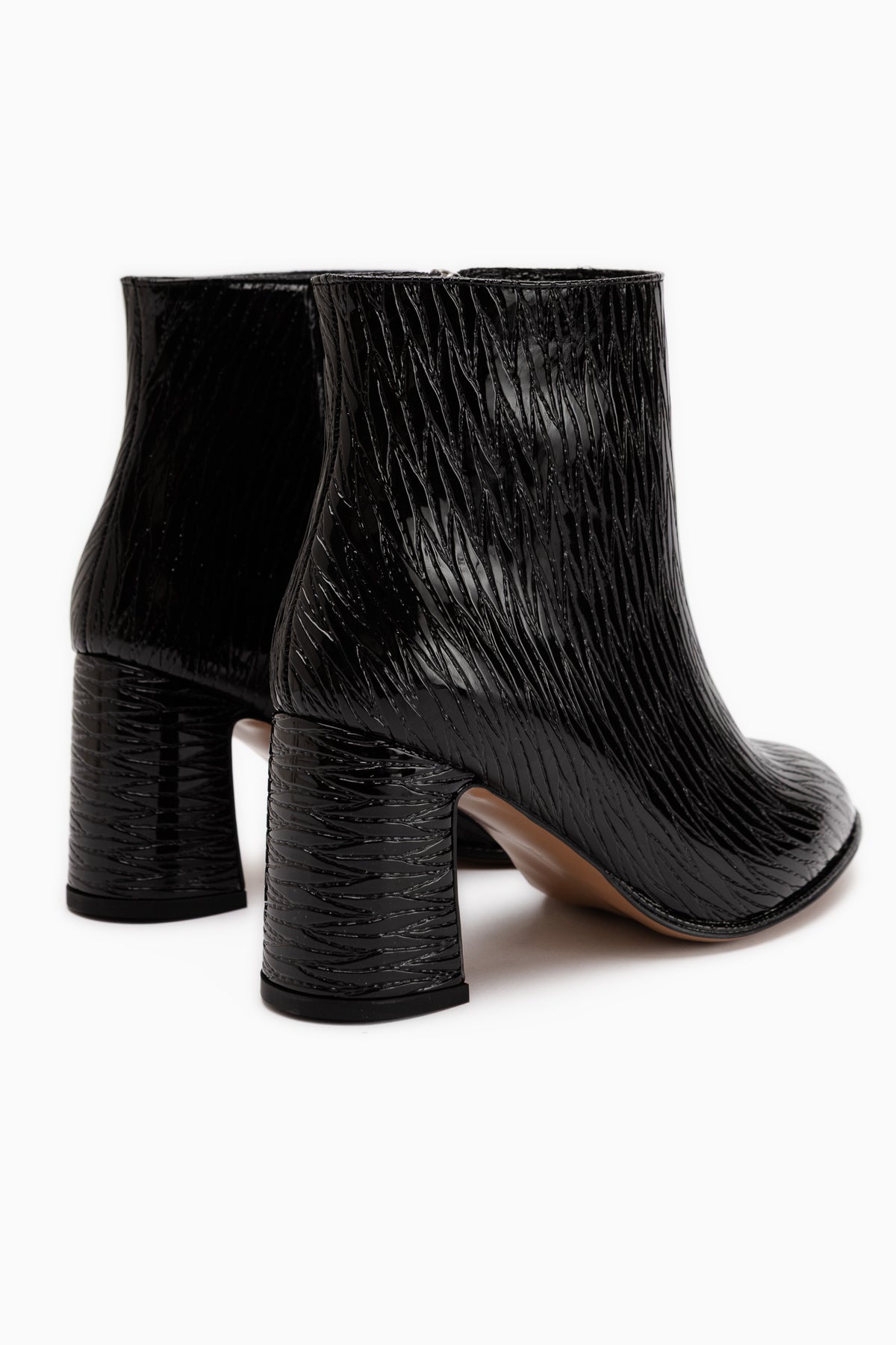 Teresa Black Patterned Women’s Boots