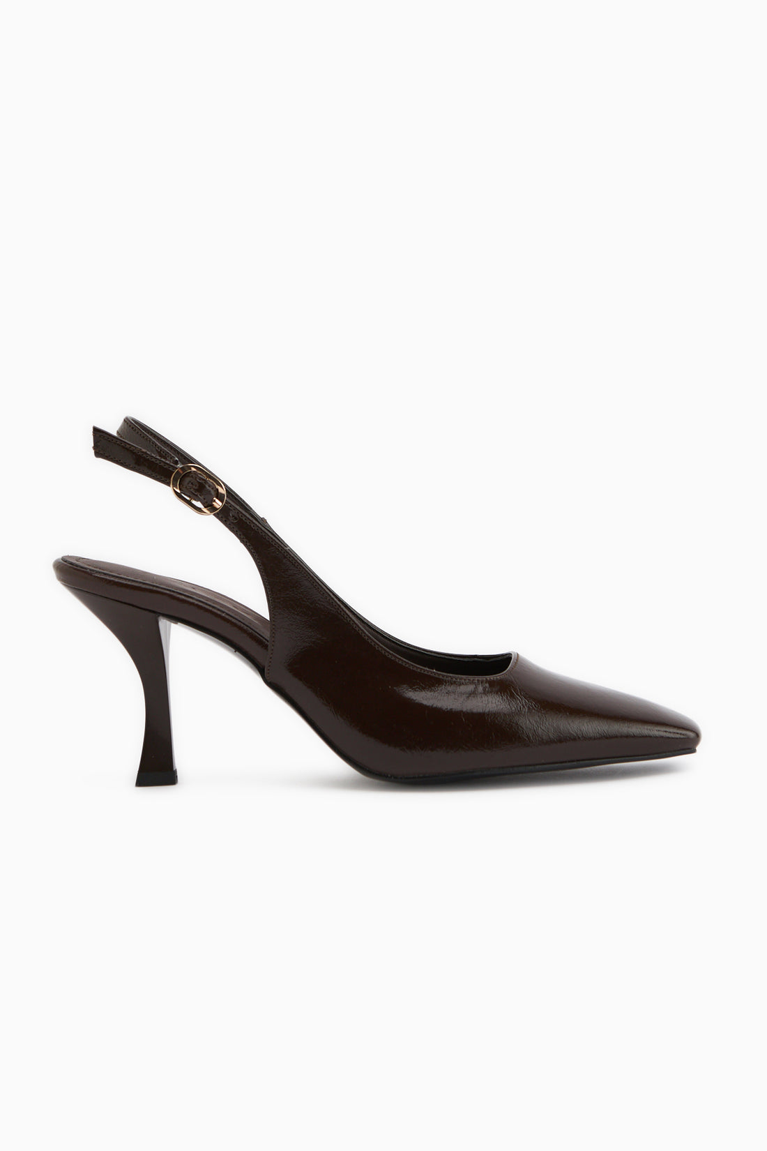 Senja Braun Quadrat Zehen Damen Absatzschuhe