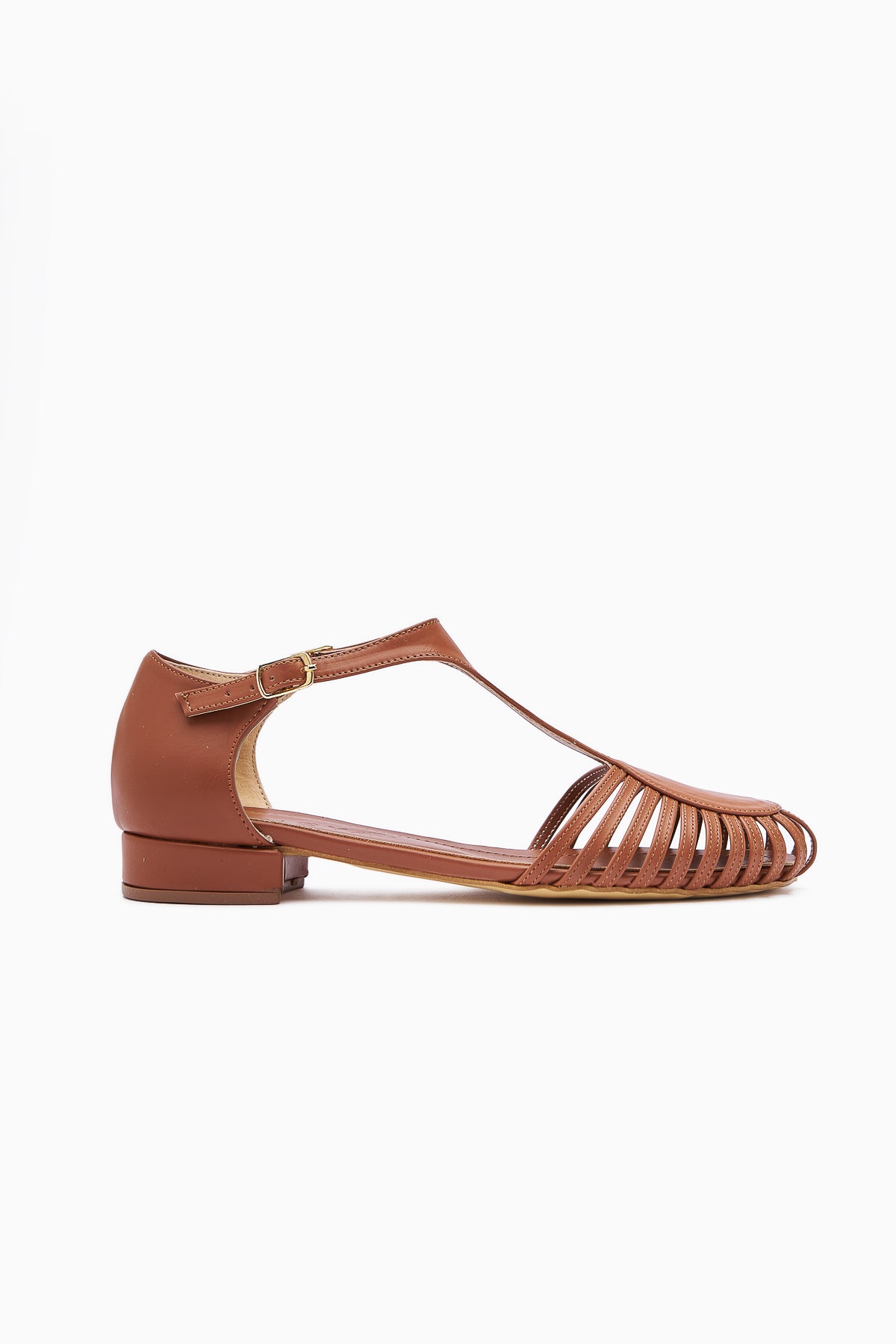 Jonna Tan Closed Toe Buckle Women's Sandals