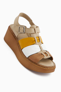 Larisa Echtes Leder Mink Damen Sandale