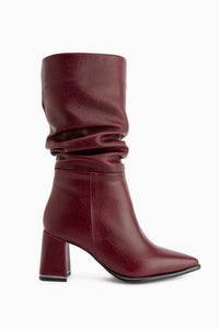 Marcie Bordeaux Falten Damen Stiefel