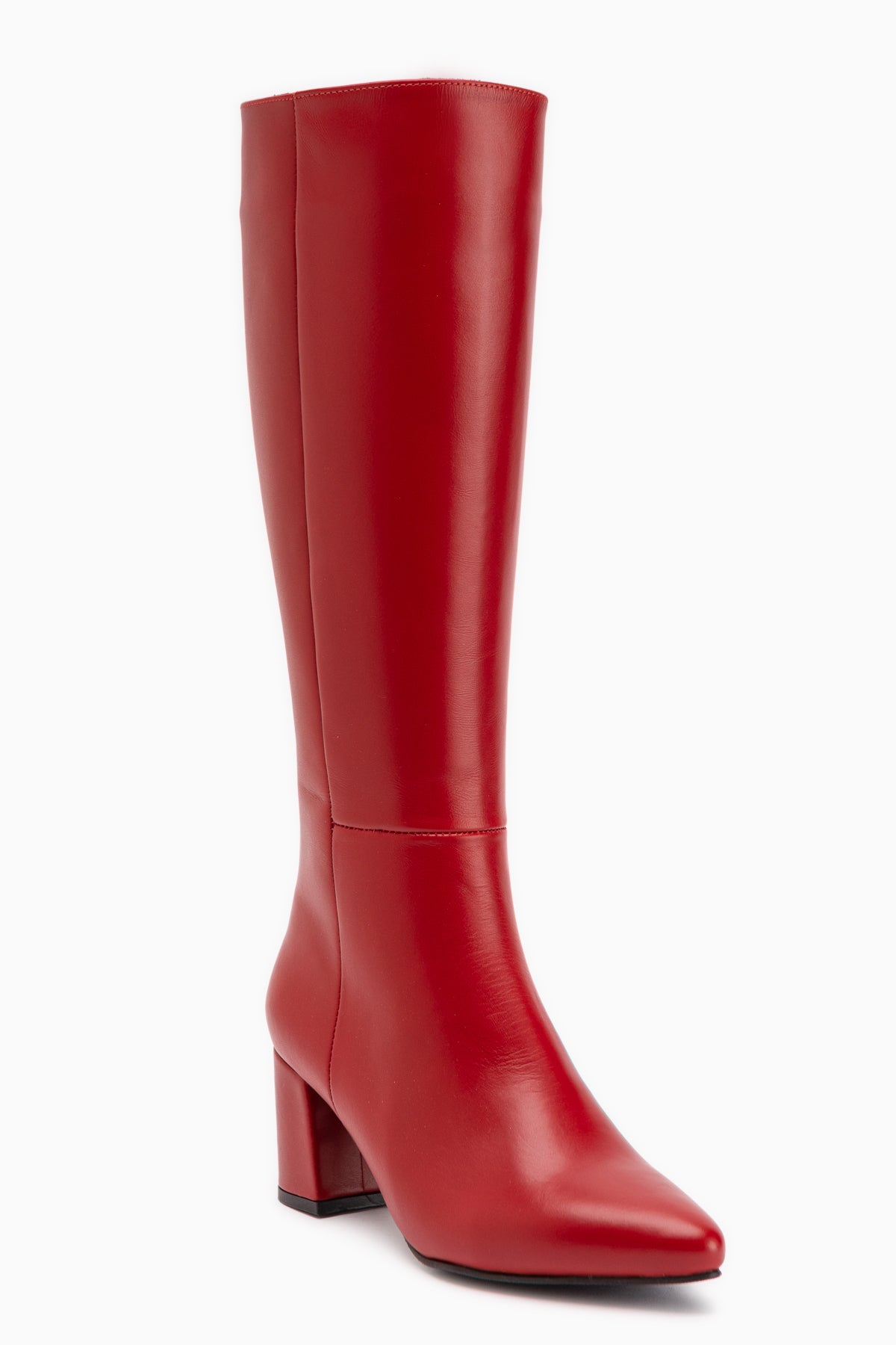 Velma Echtes Leder Rote Absatz Damen Stiefel
