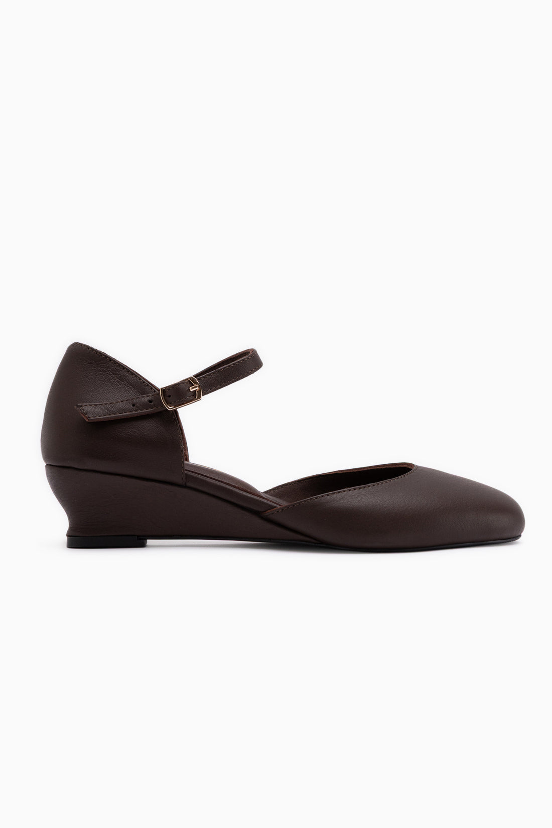 Elize Echtes Leder Braun Geschlossene Zehe Damen Absatzschuhe