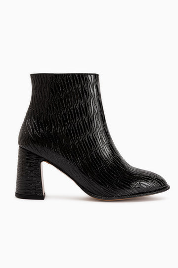 Teresa Black Patterned Women’s Boots