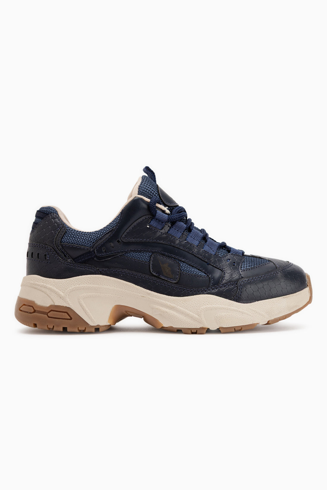 Caisa Navy Textil Detail Damen Sneaker