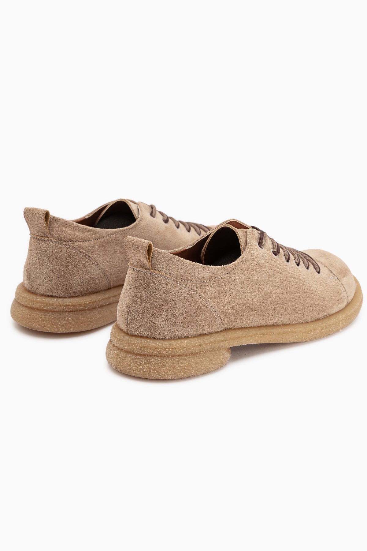 Estella Beige Wildleder Schnürschuhe Damen