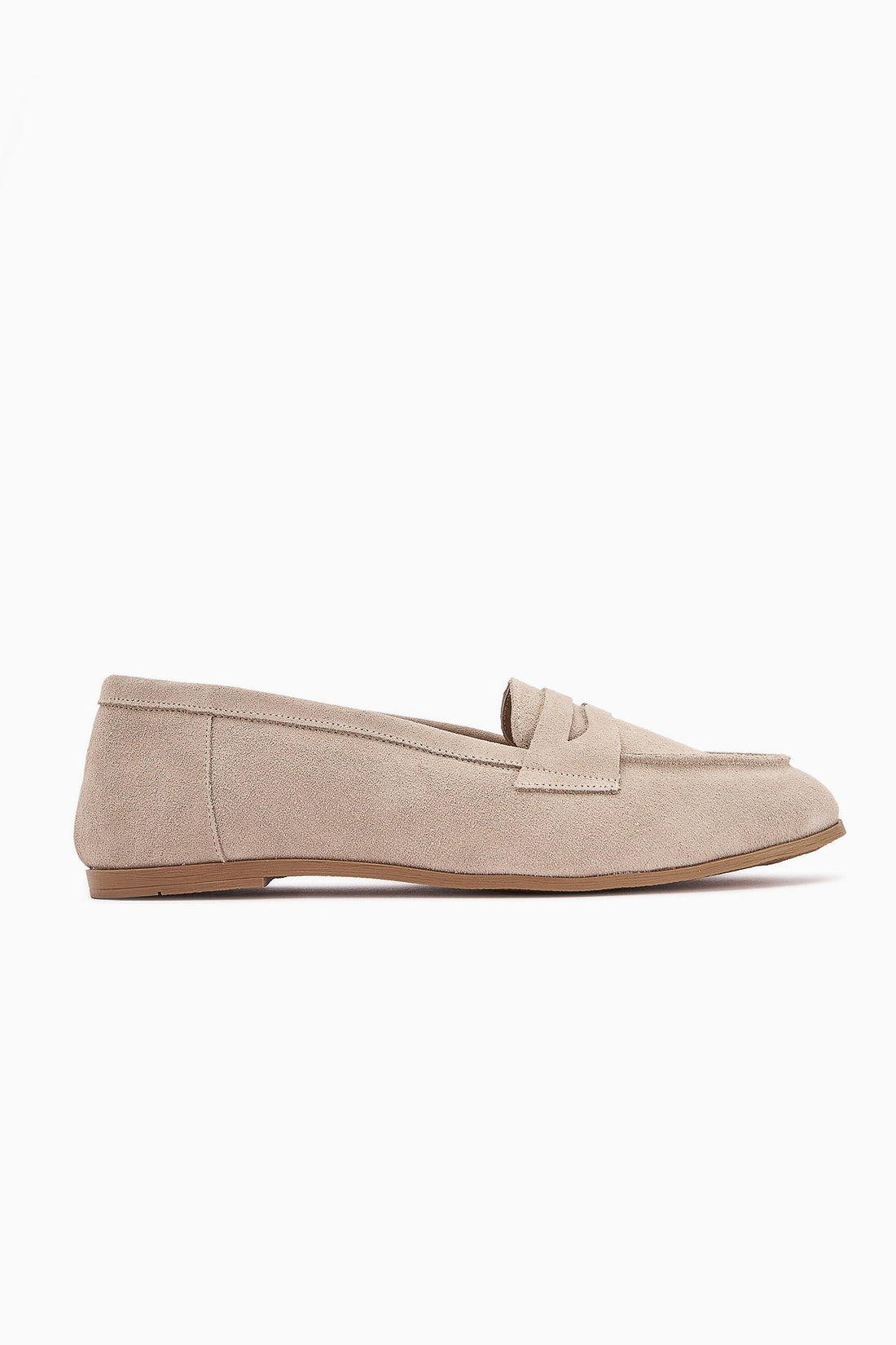 Solina Echtes Leder Beige Wildleder Alltags Komfort Slipper