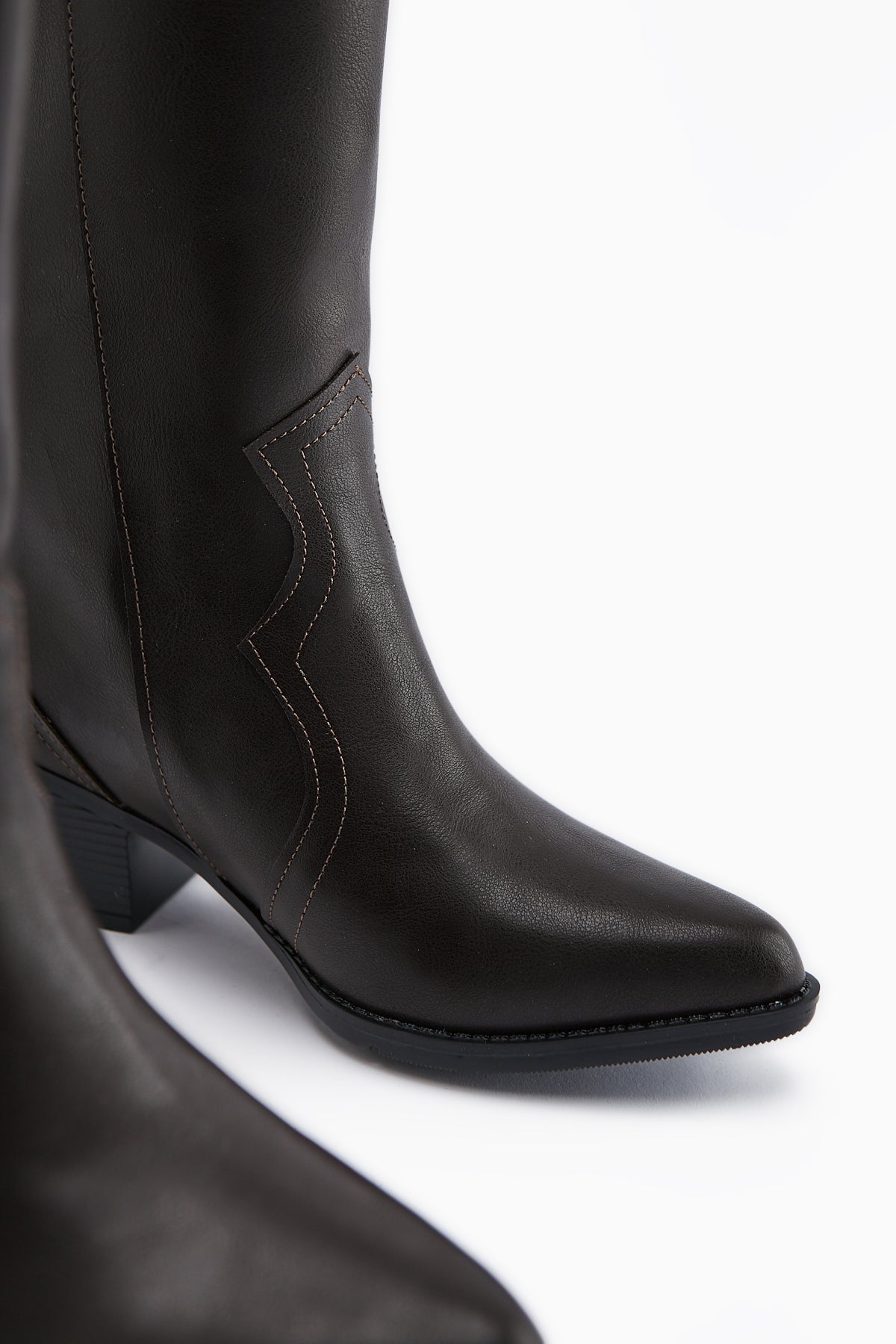 Lhena Coffee Western Pull-On Boot