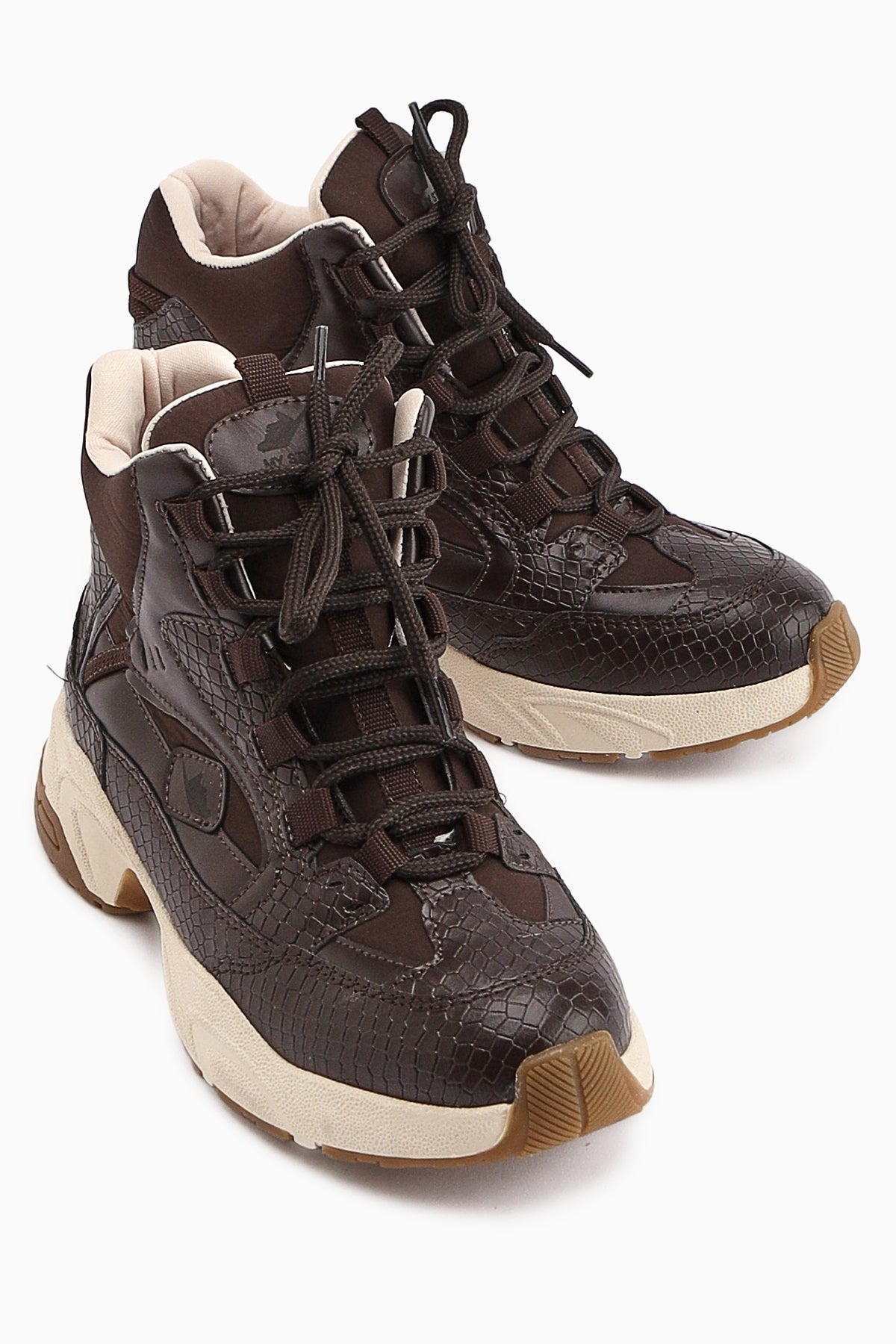 Nency – Braun Stiefelette mit Schnürung (Damen)