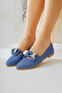 Joselin Blue Bow Accessory Ballerina
