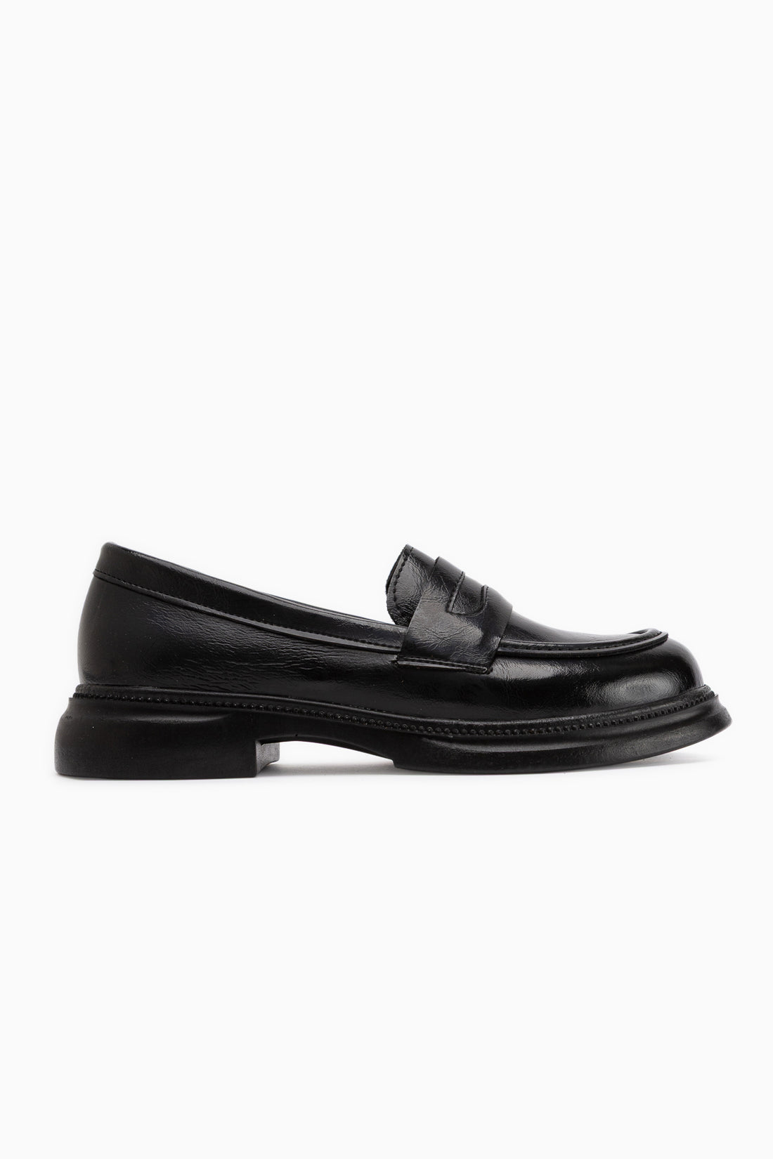 Sienna Schwarze Loafer Damen Alltagsschuhe