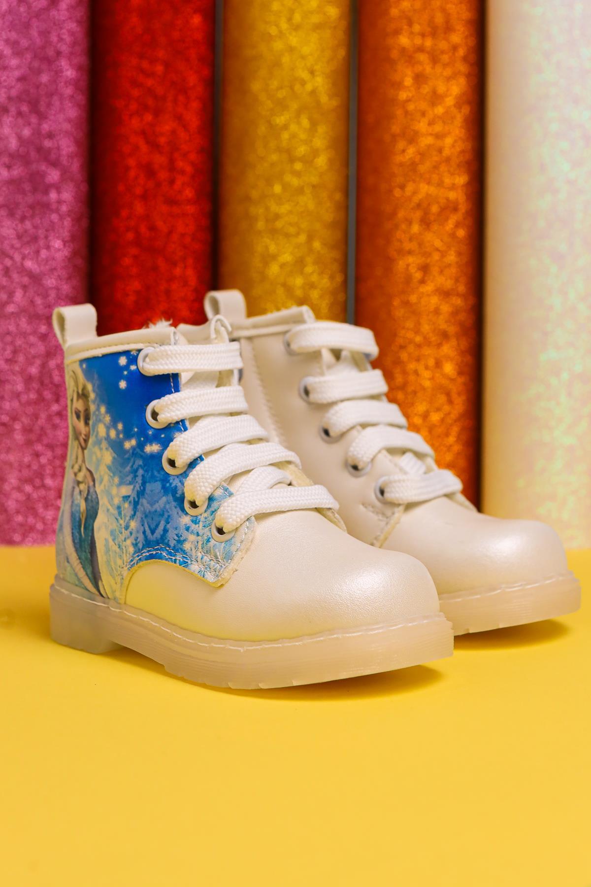 Evan Perlmutt Cartoon-Charakter Druck Leuchtende Schnür-Baby-Stiefel