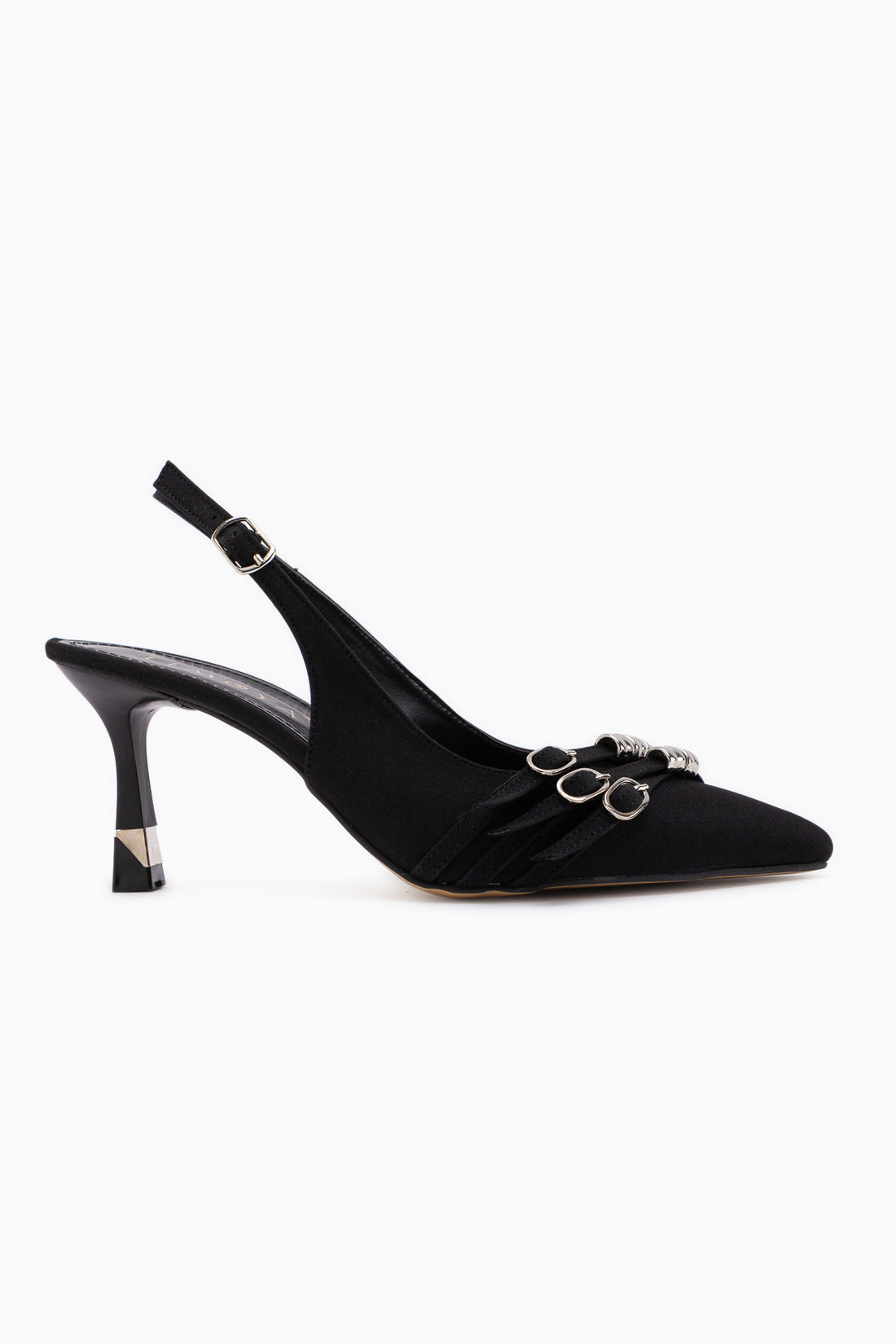 Rosy Schwarze Schnalle Damen Absatzschuhe