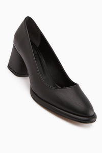 Saina Women's Black Platform Heels