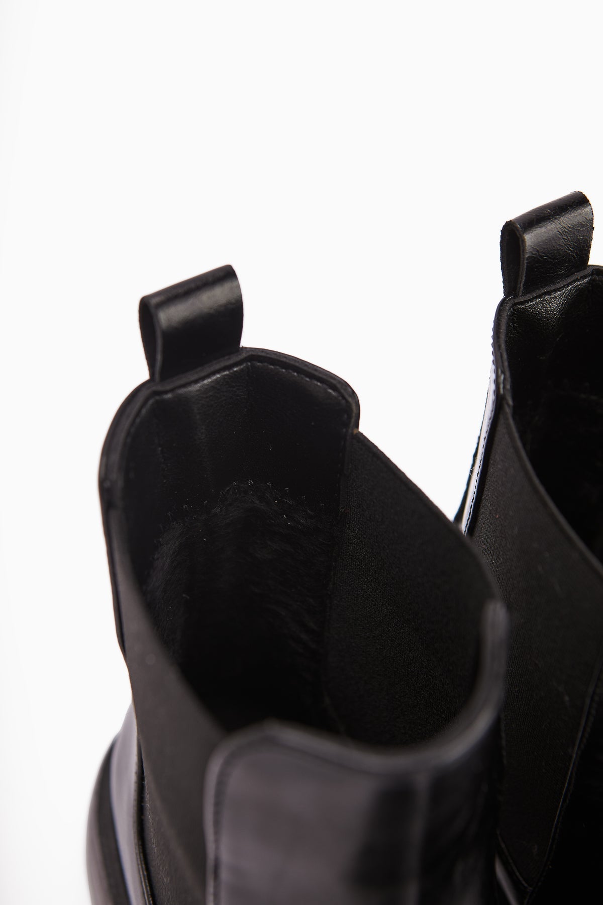 Juta Black Elastic Pull-On Women's Boots