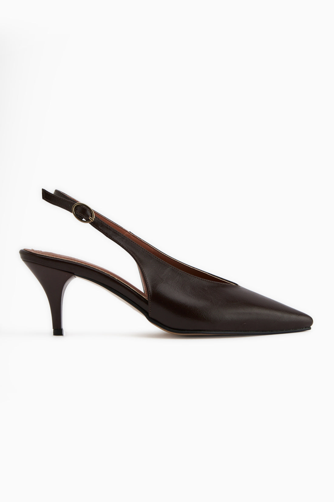 Mija Burgundy Belted Women’s Heeled Shoes