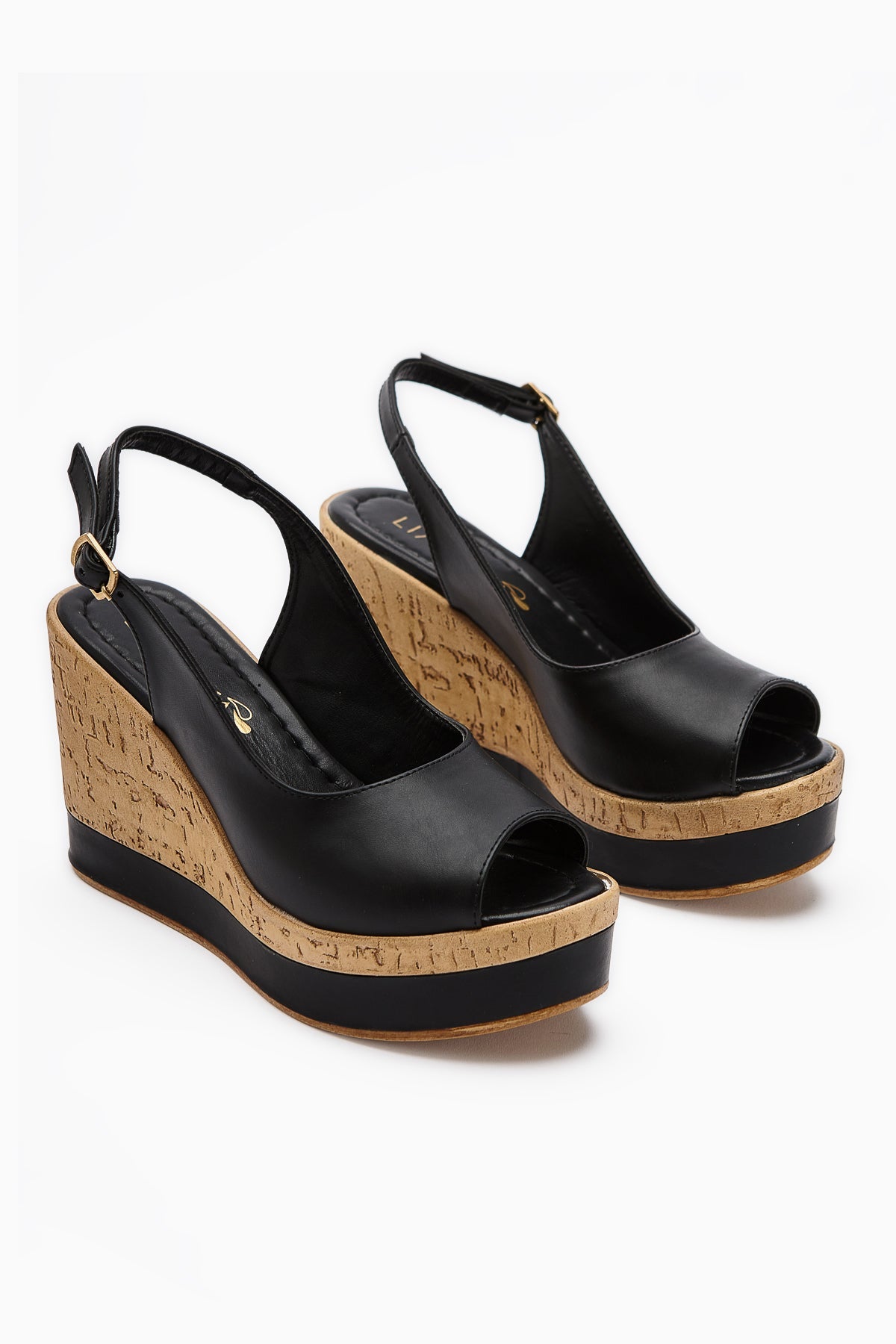 Jenny Damen Schwarze Plateau Absatzschuhe