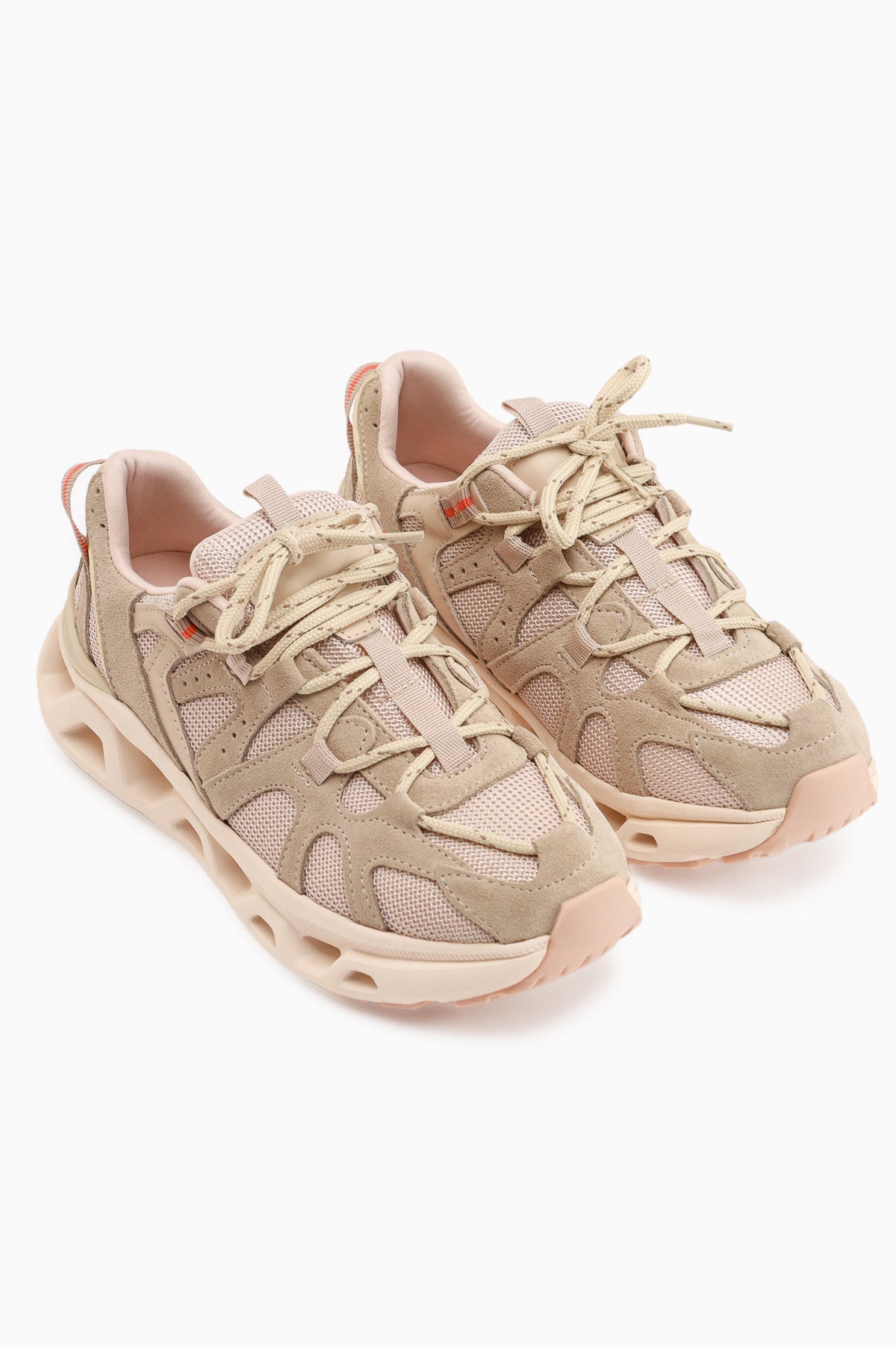 Raisa Genuine Leather Beige Suede Detailed Thick Sole Women’s Sneakers
