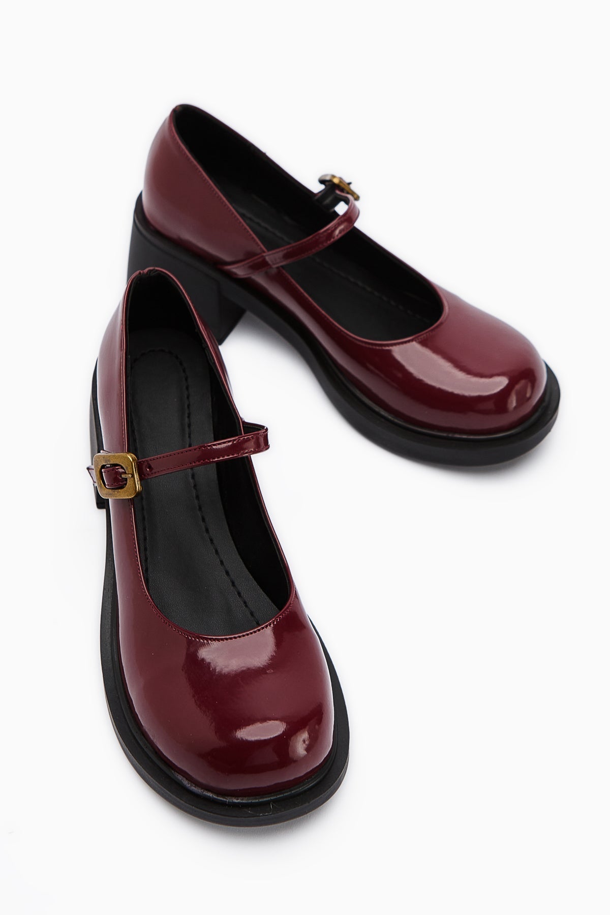 Mirka Damen Bordo Lackriemen Loafer