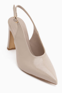 Daniela Beige Spitzes Damen Absatzschuhe