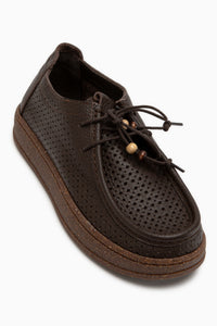 Abida Genuine Leather Brown Loafer Women’s Casual Shoes