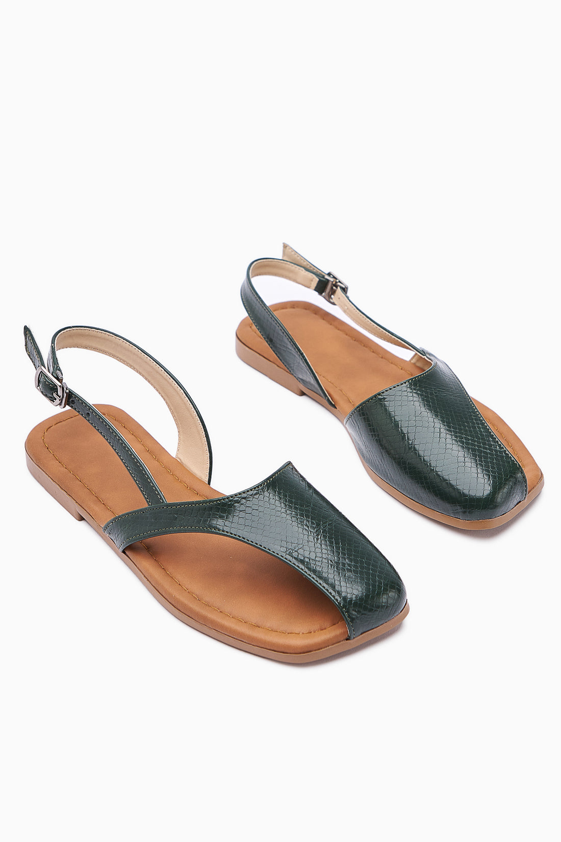 Agnez Green Belt Detailed Women’s Sandal