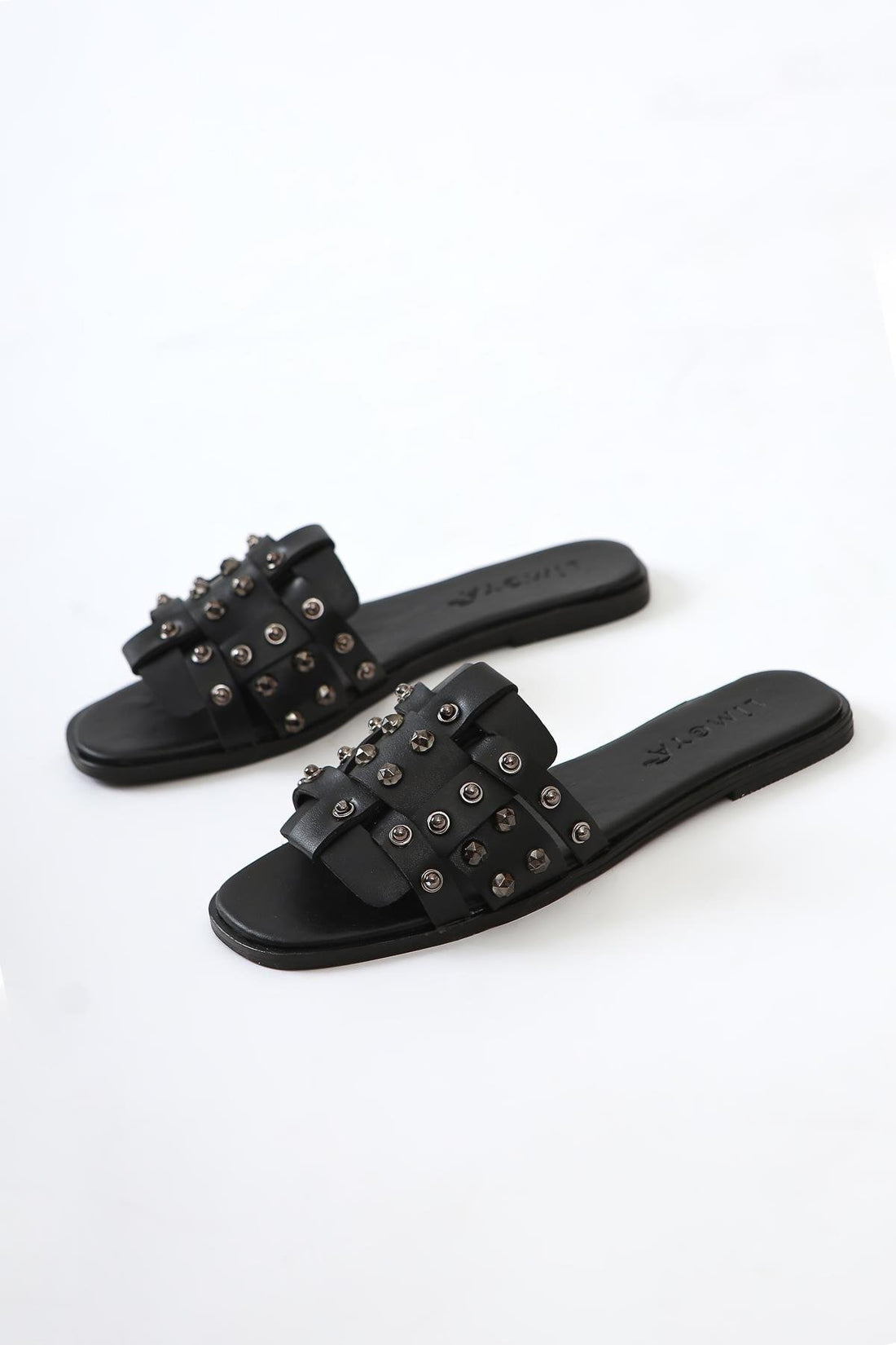 Aima Black Thin Strappy Sandals