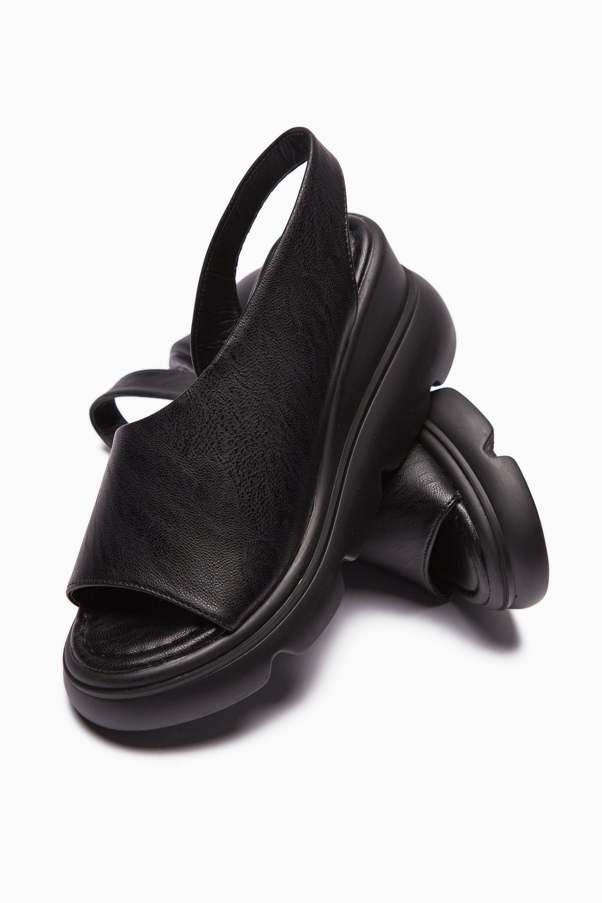 Lima Schwarz Dicksohle Offene Zehen Damen Sandalen