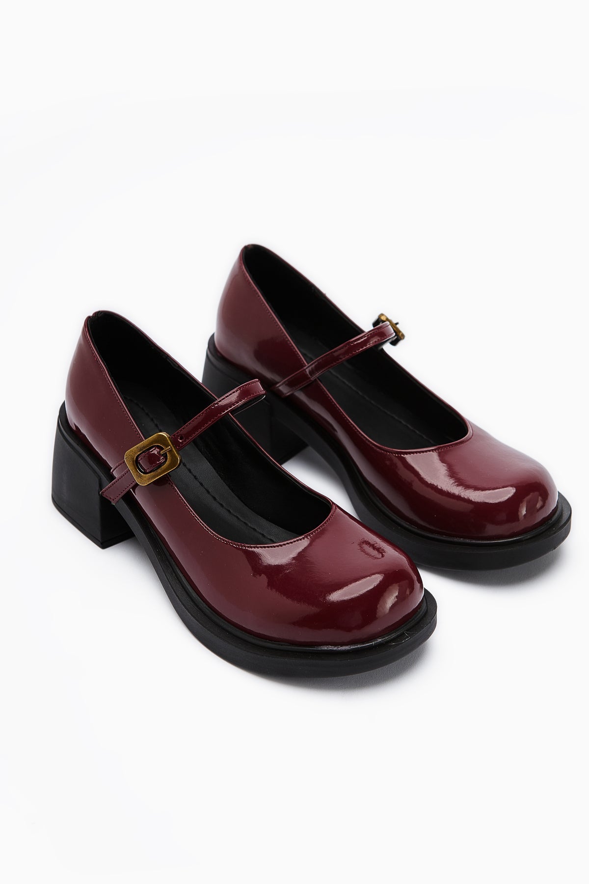 Mirka Damen Bordo Lackriemen Loafer