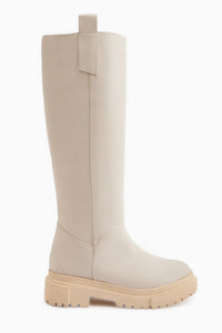 Dayna Beige Dicksohlige Stiefel