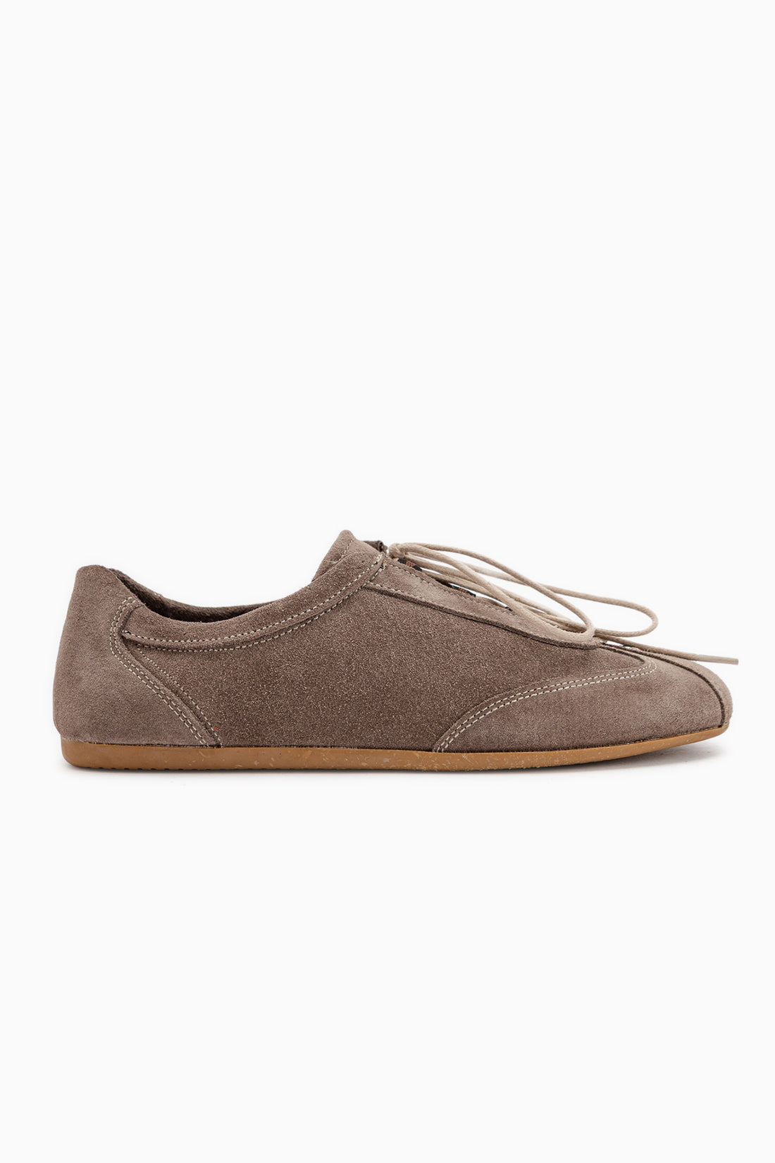 Berry Echtes Leder Beige Wildleder Schnürschuhe Damen