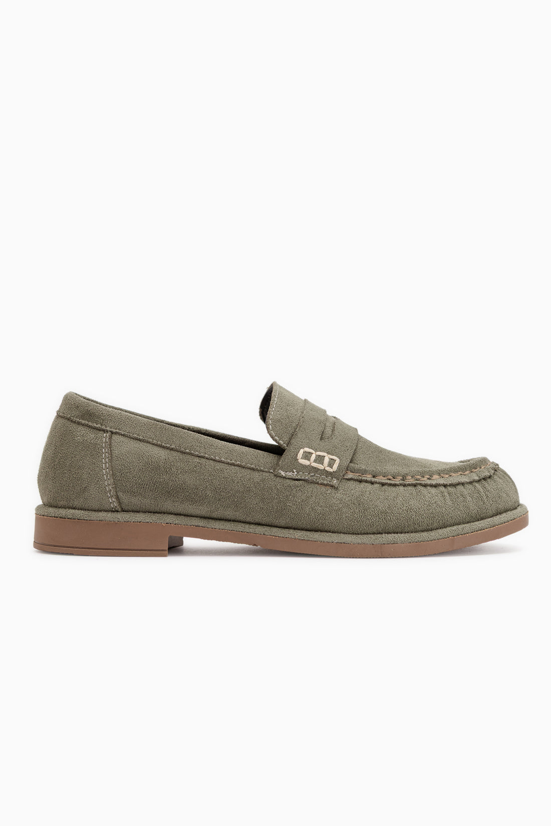 Carmel Grün Wildleder Penny Loafer Damen Schuhe
