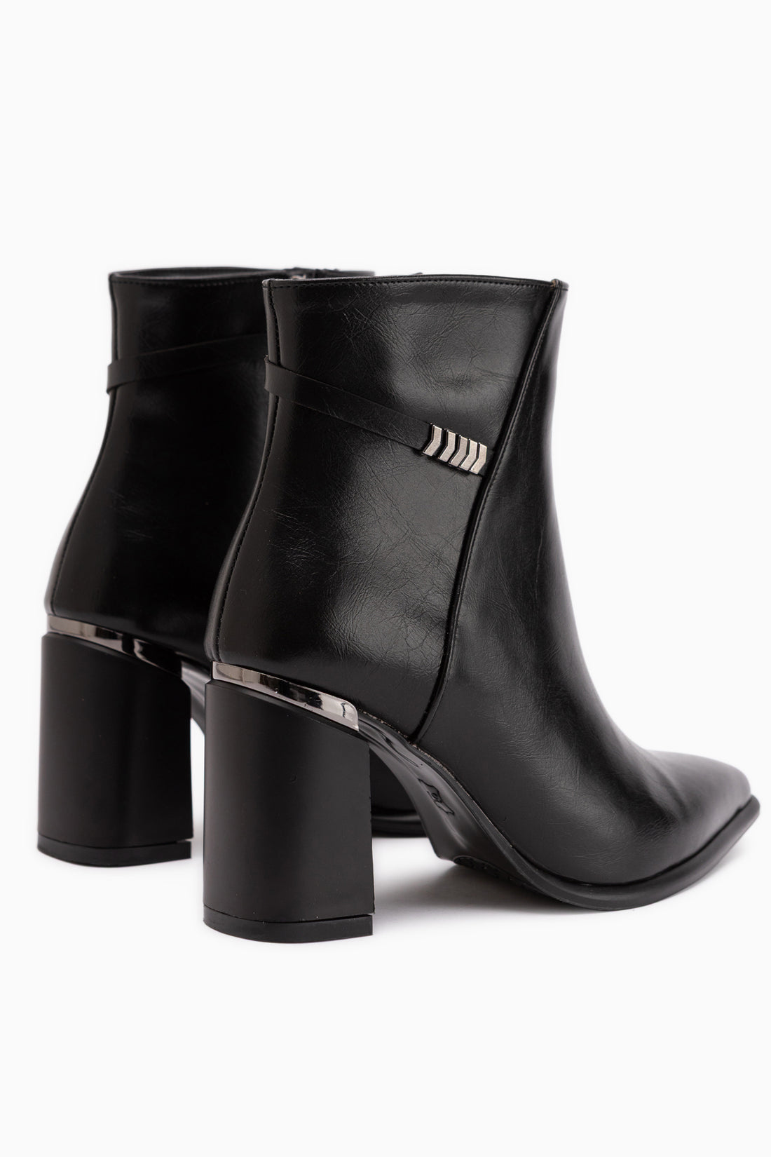 Lamia Schwarze Schnalle Detail Damen Stiefel