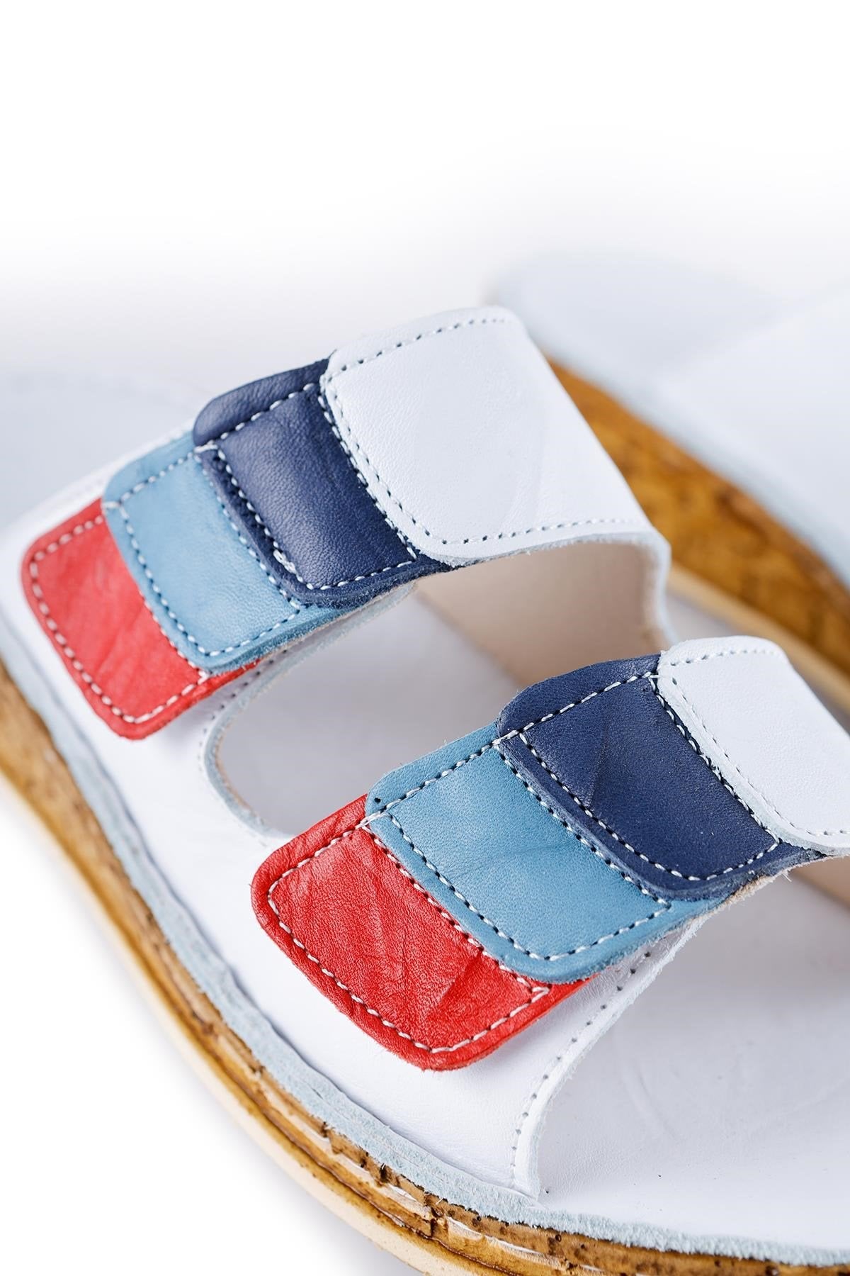 Kassid Echtes Leder Weißer Komfort Slipper