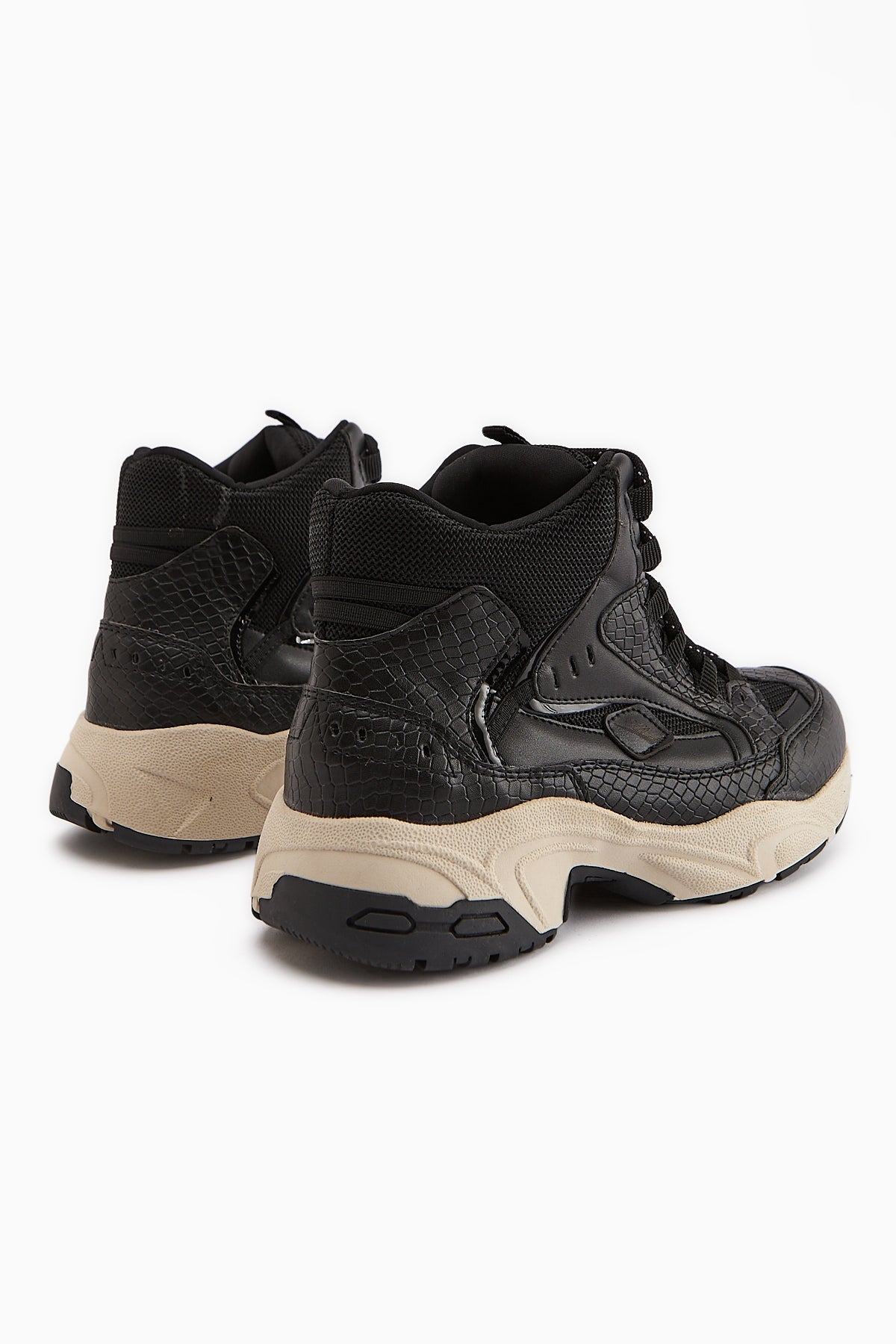 Nency Women's Black Lace-Up Sport Boot