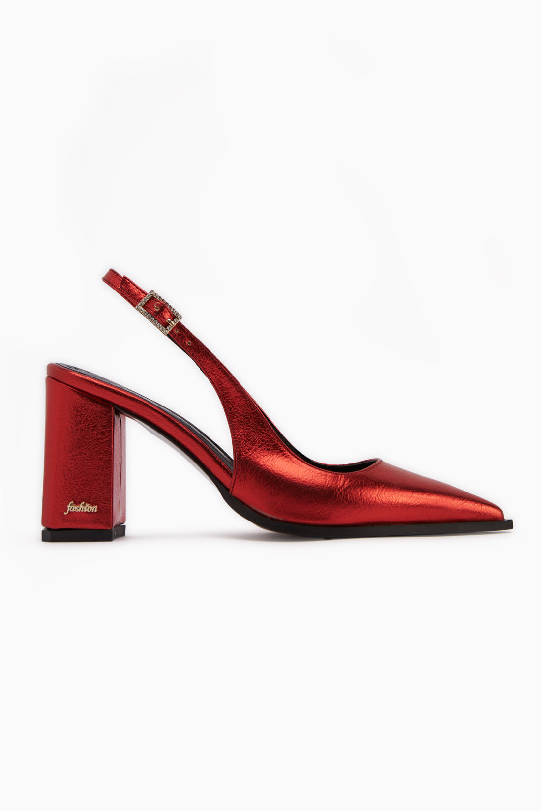Essi Rot Geschlossene Zehe Dicke Absatz Damen Schuhe